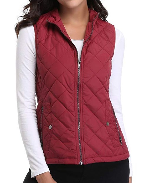 Lightweight padded vest for women