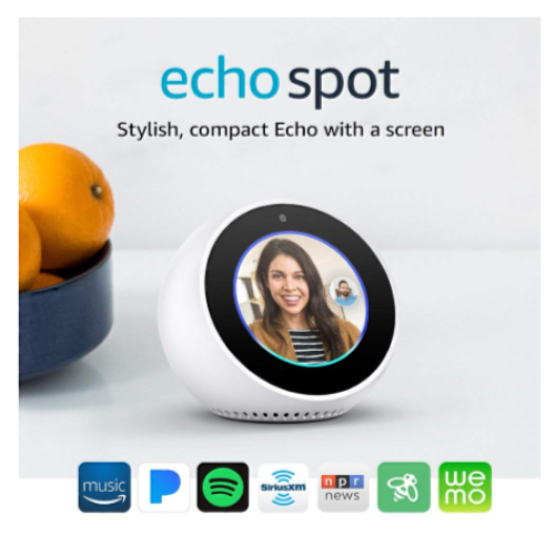 Echo Spot in black or white