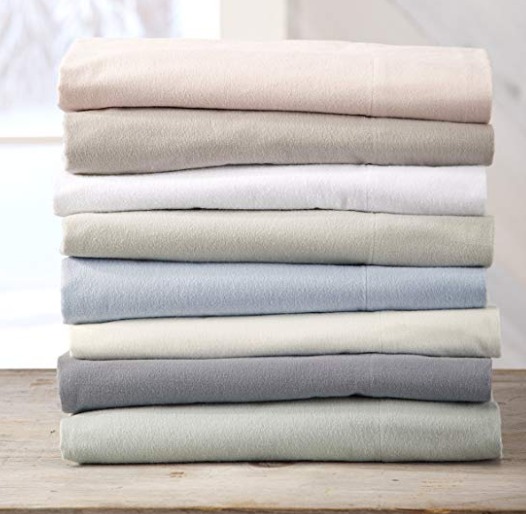 Flannel sheet sets in solid colors