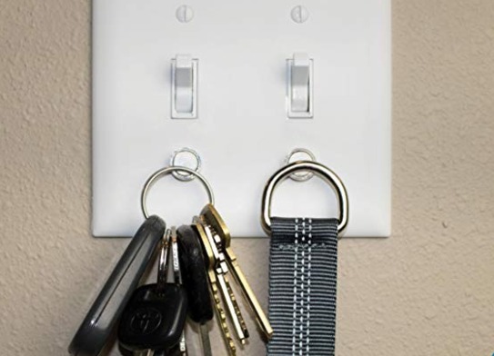 Magnetic key holders for light switch