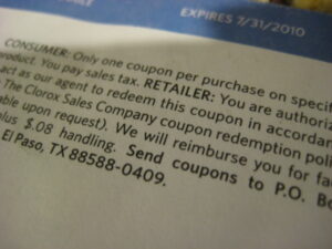 One coupon per purchase meaning
