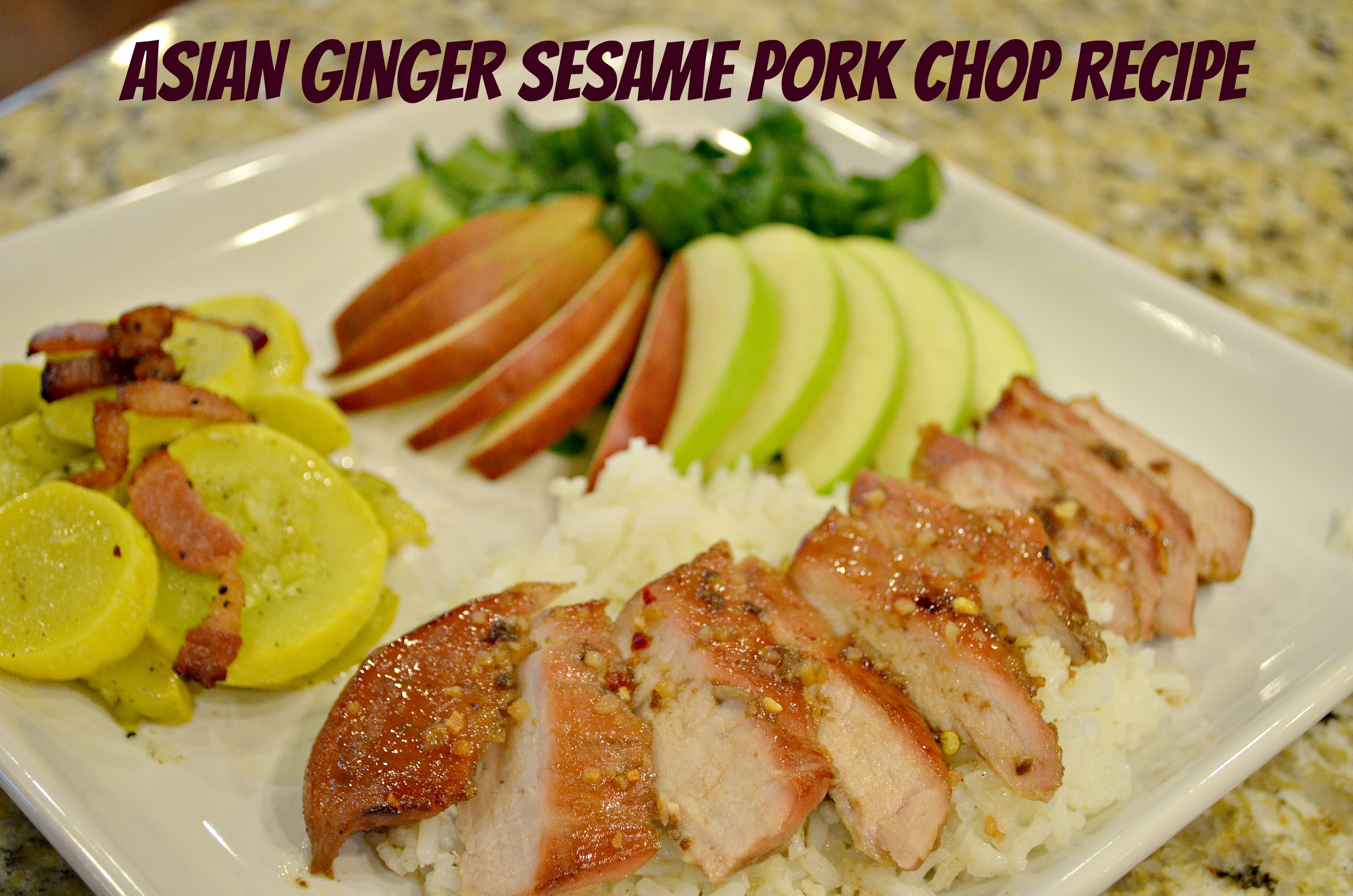 Asian Ginger Sesame Pork Chop Recipe - A Thrifty Mom - Recipes, Crafts 