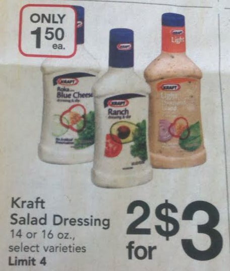 .55 off Kraft Salad Dressing Coupon… makes a Thrifty Deal at Albertsons ...