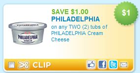 Philadelphia Cream Cheese printable coupon is back!! - A Thrifty Mom ...