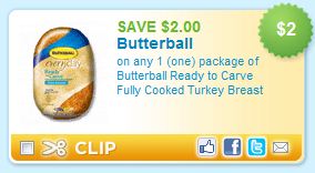 Butterball Ready To Carve Fully Cooked Turkey Breast Coupon - A Thrifty ...
