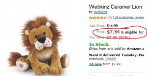 webkinz caramel lion