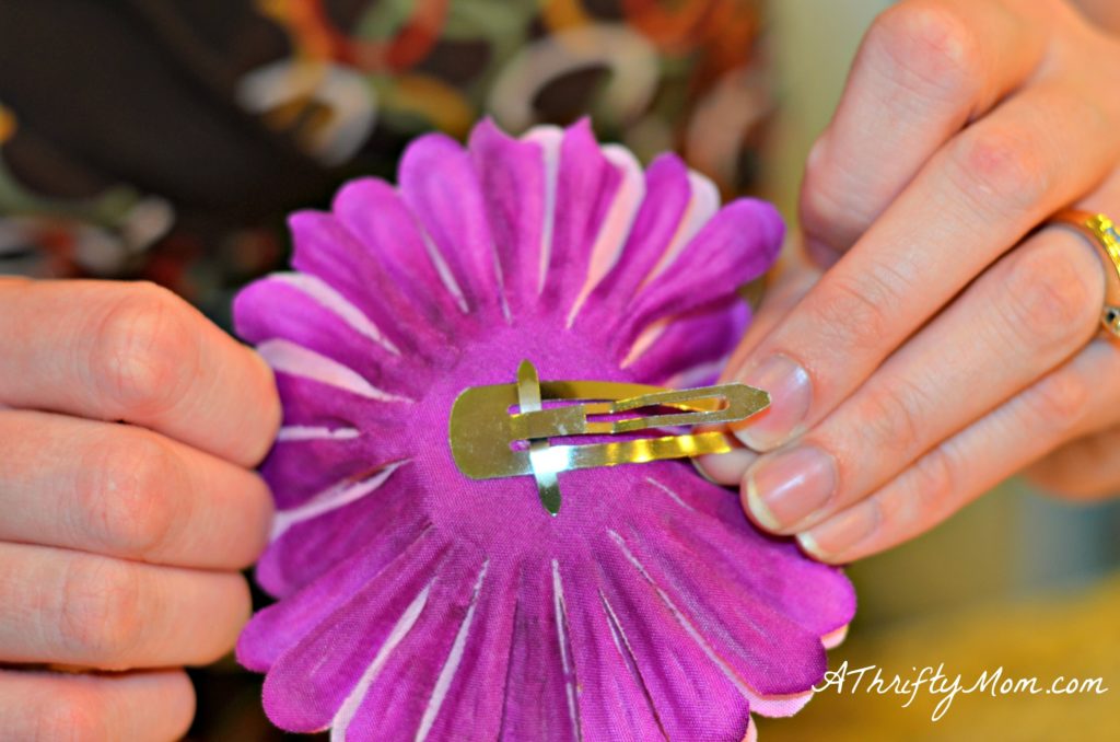 DIY Flower Hair Clips for Under 1 Money Saving Fashion Idea A