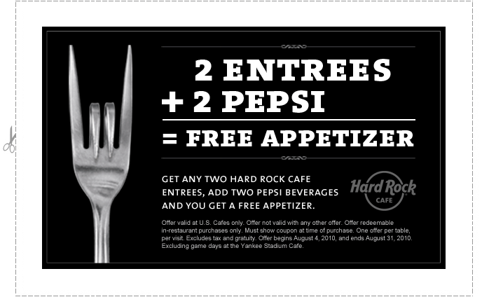 Free Appetizer at Hard Rock Cafe - A Thrifty Mom