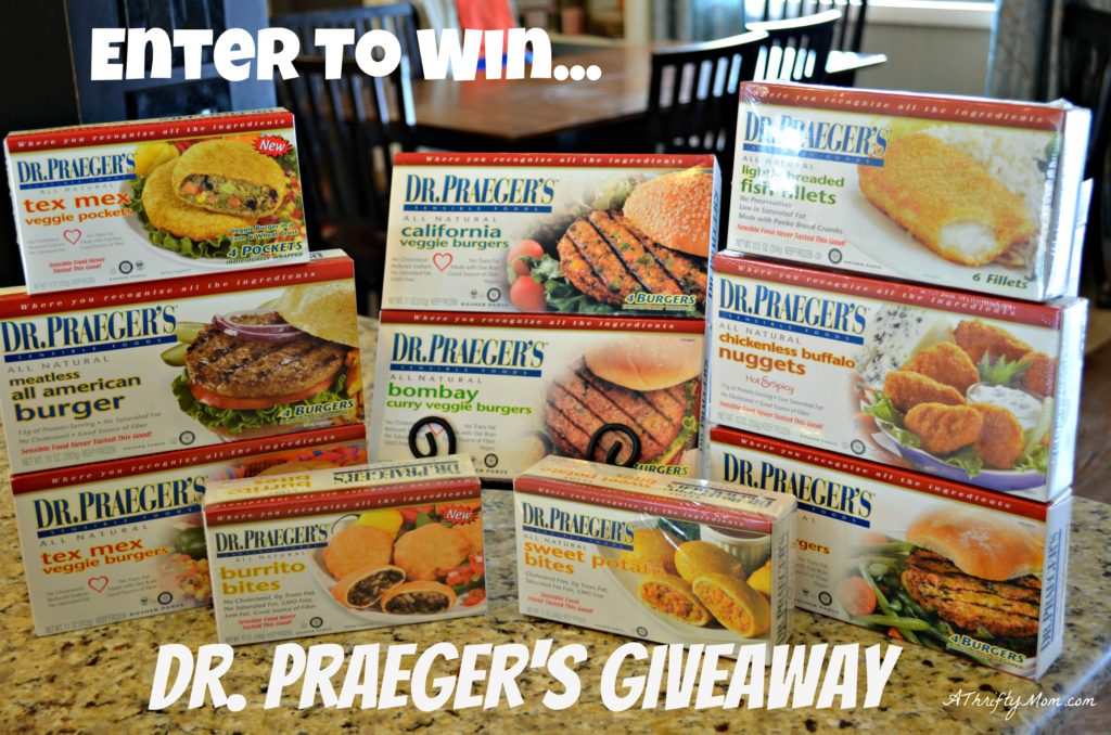 10 coupons for FREE Dr. Praeger’s Enter to win A Thrifty Mom