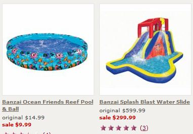 water slides kohls