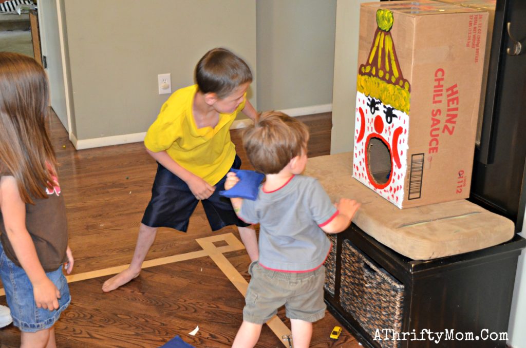 Make your own Bean Bag Toss ~ Activities to do with kids