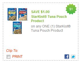 StarKist Tuna only $.12 a pouch after printable coupon - A Thrifty Mom ...