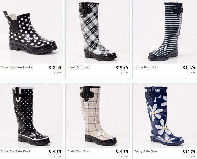 amazon rain boots for ladies
