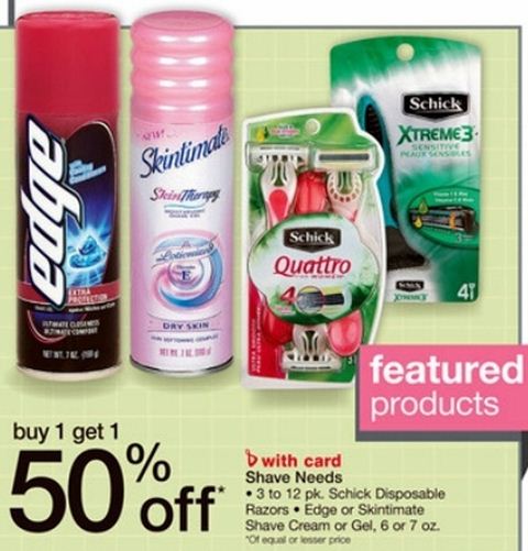 Coupon skintimate shave gel