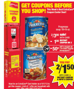 Progresso Canned Soup Only $0.74 @ CVS! Print the hottest Progresso coupons for all your favorite Progresso Classic soup brands including: Progresso Chicken Noodle Soup and Progresso Tomato Basil Soup. Don’t forget that you weight watcher’s out there can enjoy great Progresso Soup flavor with Progresso Light Soup recipes.