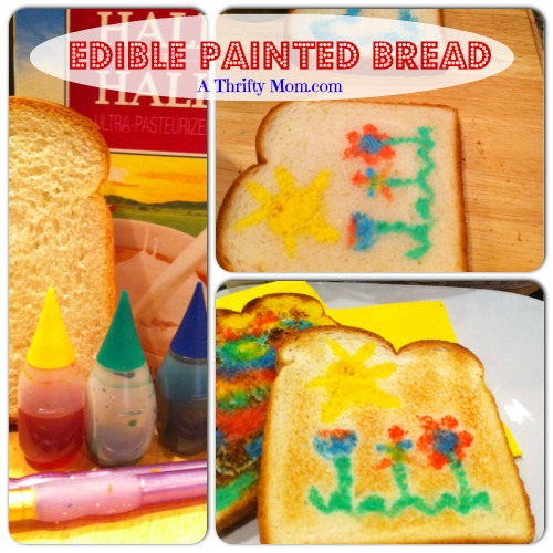 Edible Painted Bread CraftDIY to make with kids and super Thrifty!