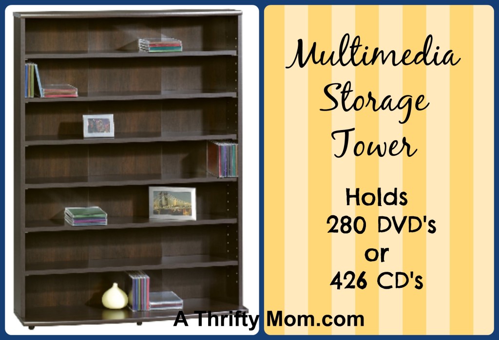 Multimedia Storage Tower On Sale Just 35.00! A Thrifty Mom Recipes