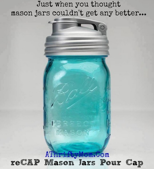 Mason Jars Pour Cap (these are amazing) Made in the USA A Thrifty