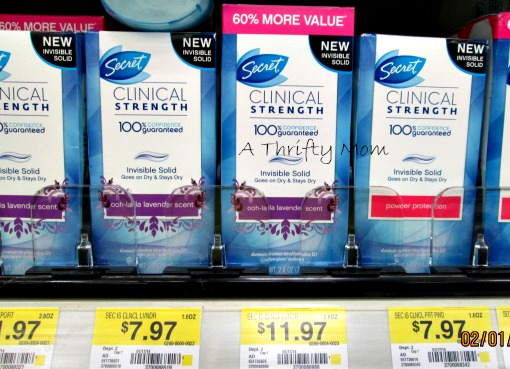 Secret Clinical Deodorant For $5.97 At Walmart ~ New High Value Coupon ...