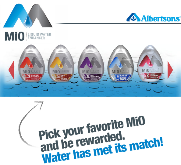 FREE case of Water when you buy MiO Hurry and print this rare coupon