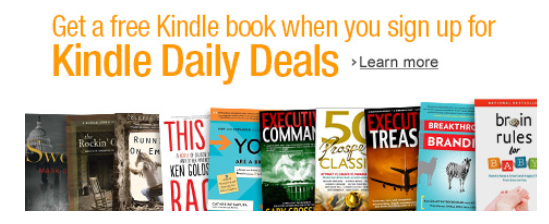 kindle daily deals email
