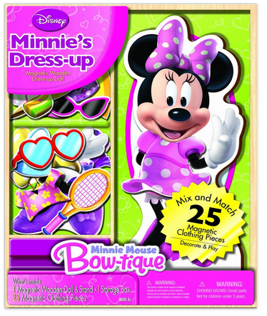 minnie mouse magnetic dress up set