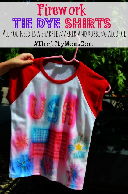 how to make tie dye shirts with markers