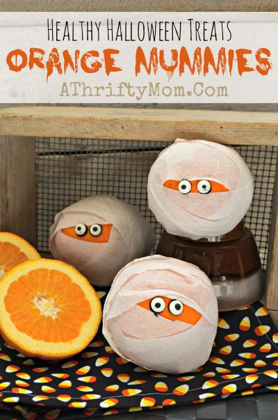 Orange Mummies ~ Healthy Halloween Treat Idea #Halloween #DIY - A ...