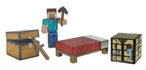 Minecraft: Overworld Deluxe Pack Papercraft Toy Review, Jazwares 