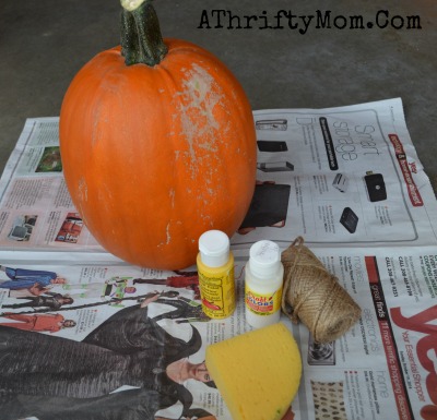 Candy Corn Pumpkin ~ Fast and easy way to decorate a Pumpkin (No