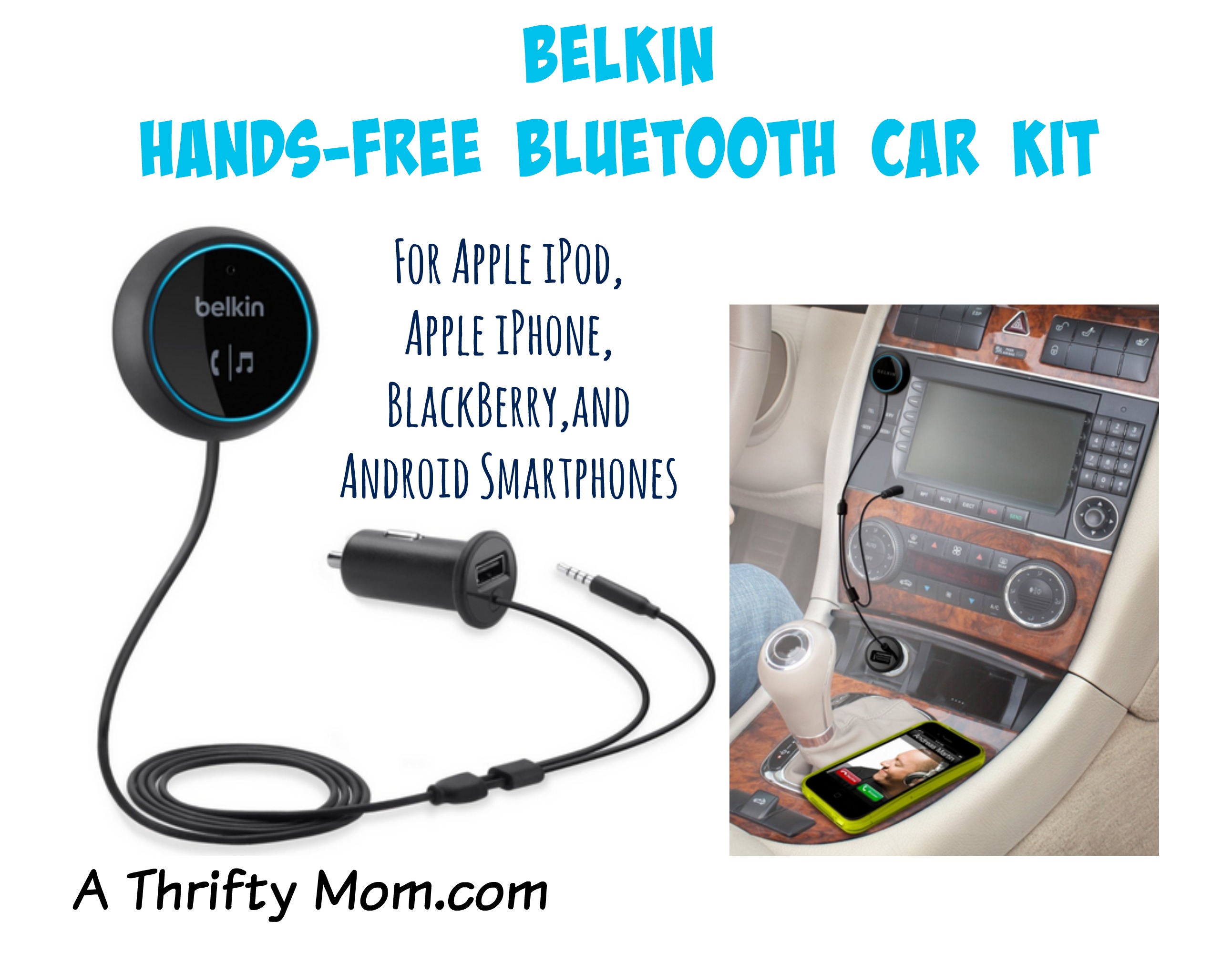 Belkin HandsFree Bluetooth Car Kit for Apple iPod, Apple iPhone