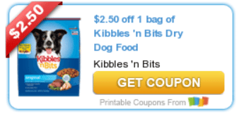 New $2.50/1 Kibbles 'n Bits Dry Dog Food Coupon - A Thrifty Mom