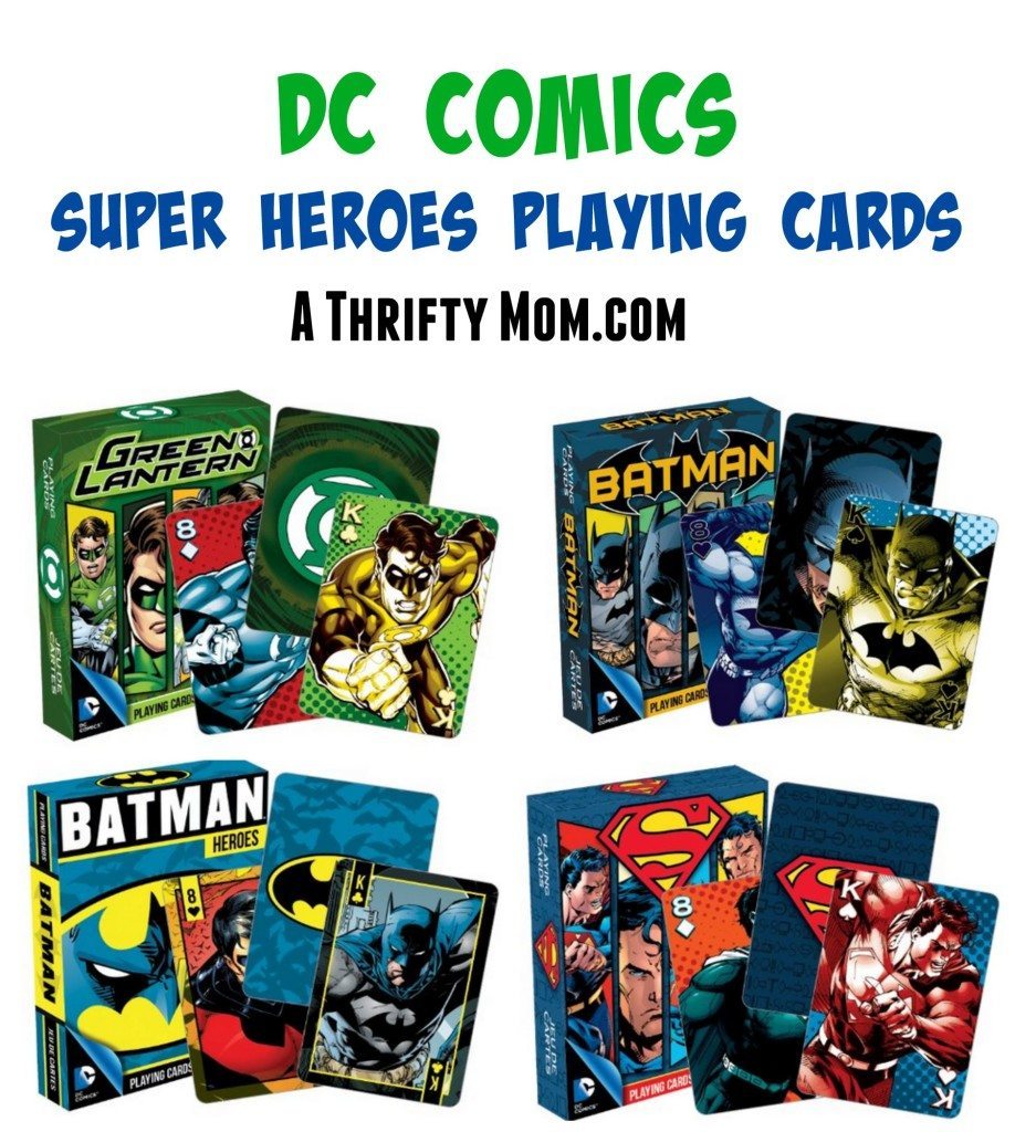 dc comics pop playing cards