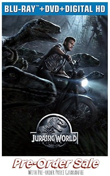 Jurassic World (Blu-ray + DVD + Digital HD) ~ Pre-order Sale With Price ...