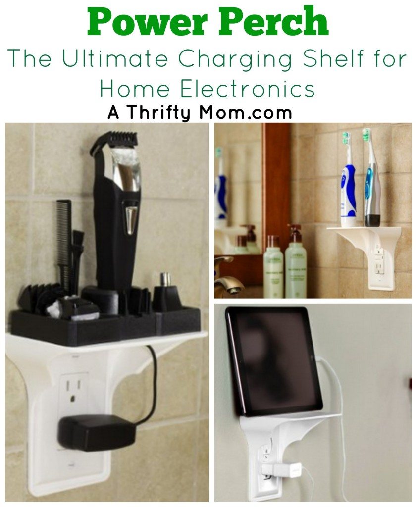 Power Perch Charging Shelf for Electronics