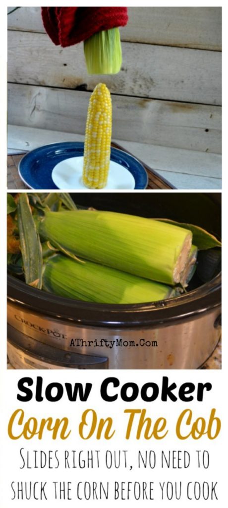 Corn On The Cob Cooked In The Slow Cooker Slides Right Out No Need To 