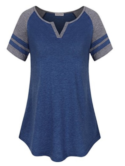Photoshoot Printed Long T-shirt Raglan Sleeve Side Pocket For Women's main image 0