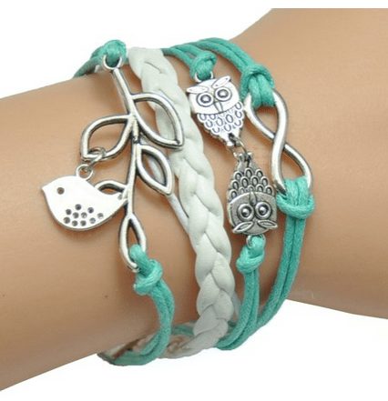 Fashion Bracelet Leather Knit Rope Wrap Style Only $5.98 Each - Several colors to choose from! FREE Shipping! AThriftyMom