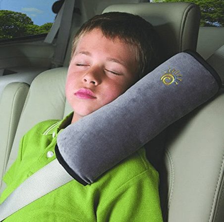 Baby Soft Children's Headrest Neck Support Pillow Shoulder Pad for Car Safety Seatbelt - A Thrifty Mom