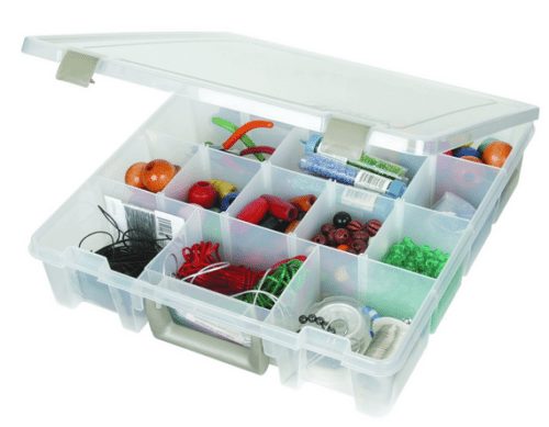 Craft Organizer - Art Bin Super Satchel Removable Divider Box - A Thrifty Mom