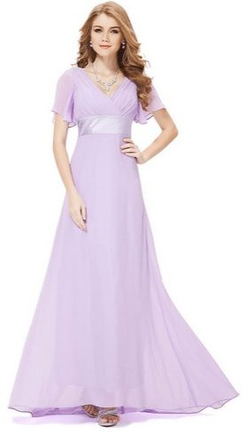 Ever Pretty Women's Double V-Neck Ruffles Flutter Sleeve Evening Dress - 5 Prom Dresses Under $50 - AThriftyMom