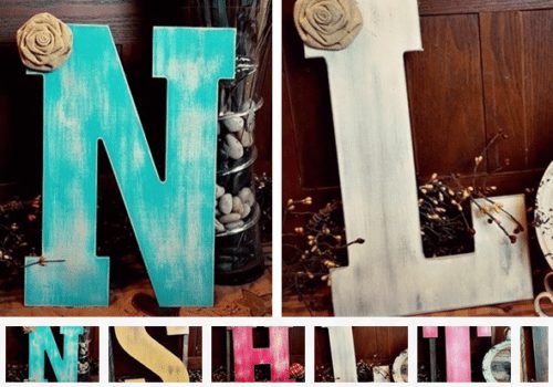 Home Decor ideas, Distressed letters , love this shabby chic, easy way to restyle any room in your house