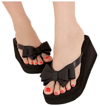 Ladies Summer Platform Wedge Flip Flops Beach Sandals - A Thrifty Mom