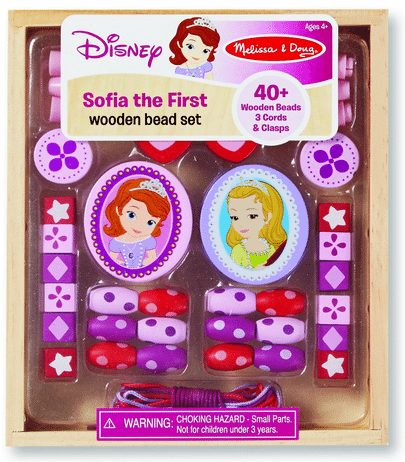 Sofia The First Wooden Bead Set - A Thrifty Mom