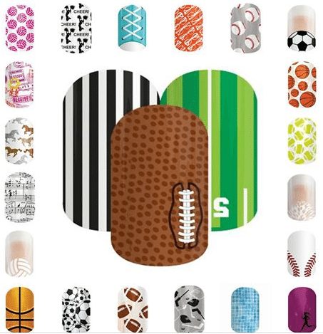 jamberry sports themed wraps