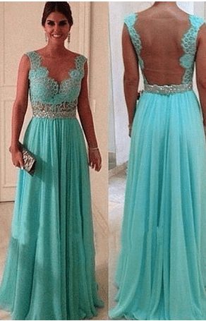 teal prom dress