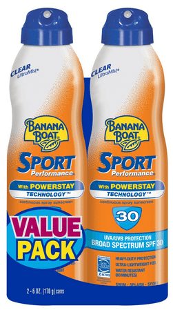 Banana Boat Ultramist SPF 30 Sport Performance Twin-Pack Coupon - A Thrifty Mom