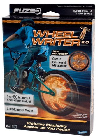 Fuze Wheel Writer Pictures Appear In Your Bike Wheel As You Pedal - A Thrifty Mom