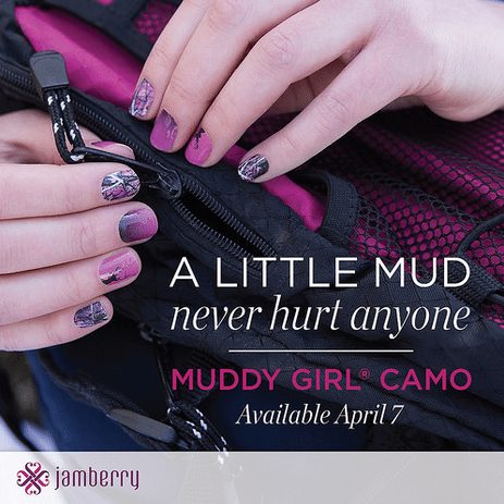 Jamberry Muddy Girl Wraps, Hunters Pink Camo, Deer Hunting, Girl Power, NailArt, MossyOak