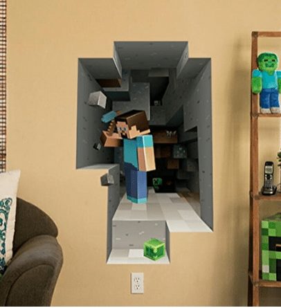Minecraft Wall Decal Decor - A Thrifty Mom